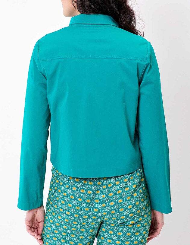 Veste courte coton stretch imprim&eacute; Princesse Nomade