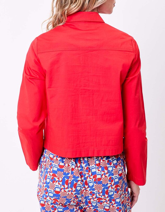 Veste courte coton stretch imprim&eacute; Princesse Nomade