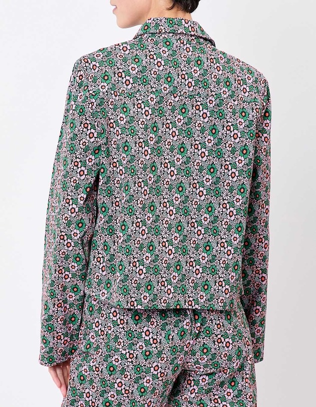 Veste courte coton stretch imprim&eacute; Princesse Nomade