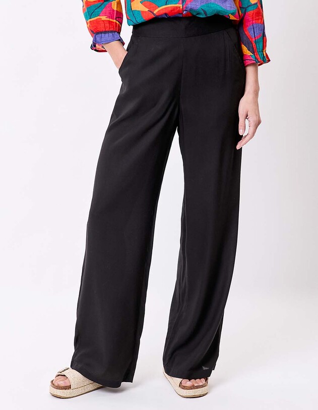 Pantalon fluide ample imprim&eacute; La Fianc&eacute;e