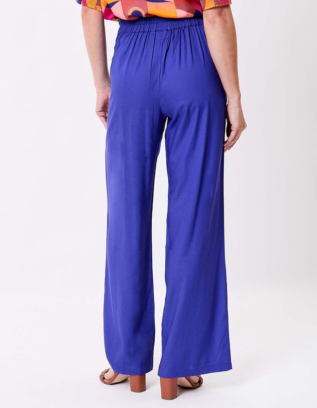 Pantalon fluide ample imprim&eacute; La Fianc&eacute;e