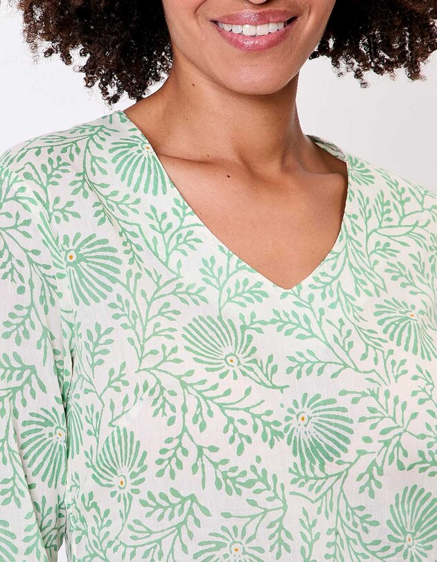 Tunique femme imprim&eacute;e en coton bio imprim&eacute; La Fianc&eacute;e