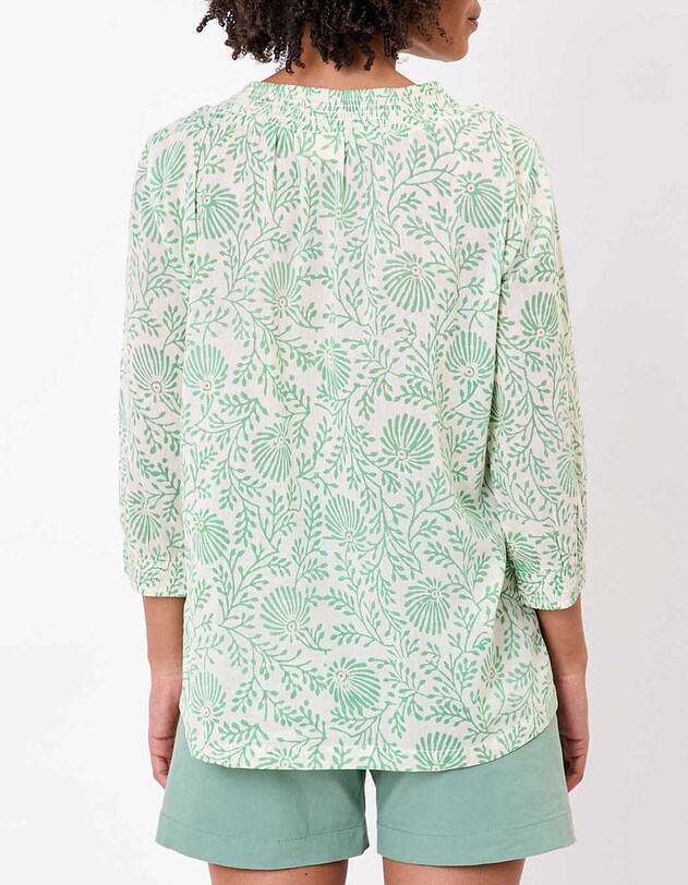 Blouse voile de coton bio ample imprim&eacute; La Fianc&eacute;e