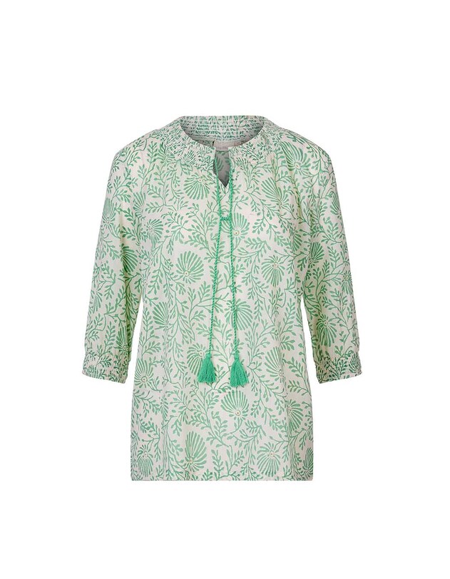 Blouse voile de coton bio ample imprim&eacute; La Fianc&eacute;e