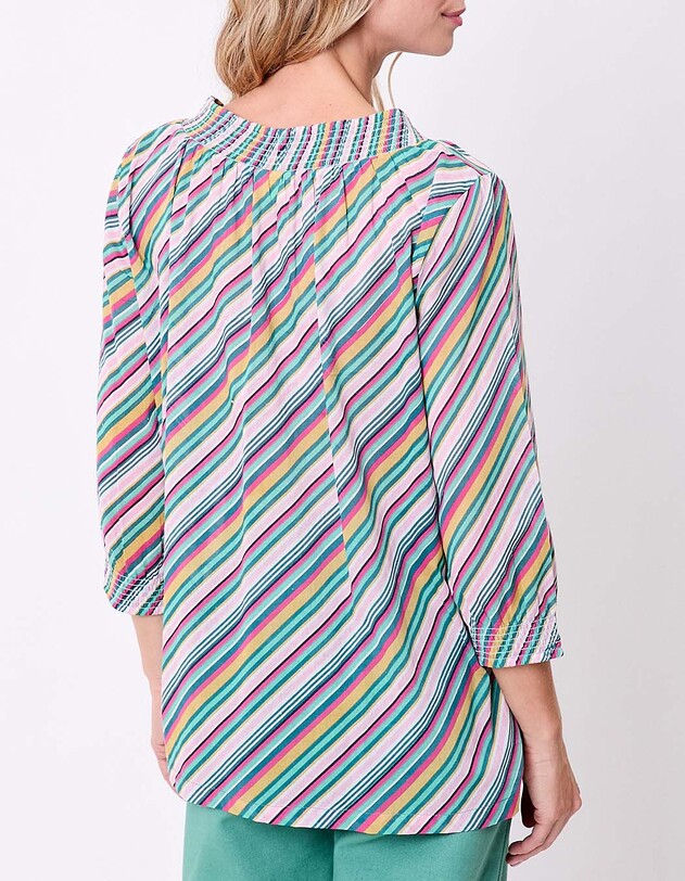 Blouse voile de coton bio ample imprim&eacute; La Fianc&eacute;e