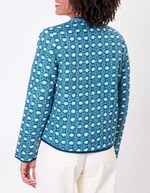 Veste matelassée réversible coton bio imprimé La Fiancée
