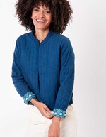 Veste matelassée réversible coton bio imprimé La Fiancée