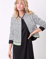 Veste matelassée réversible coton bio imprimé La Fiancée
