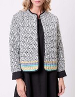 Veste matelassée réversible coton bio imprimé La Fiancée