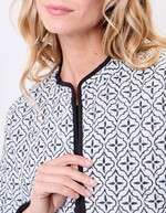 Veste matelassée réversible coton bio imprimé La Fiancée