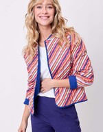 Veste matelassée réversible coton bio imprimé La Fiancée