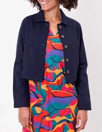 Veste courte en coton bio imprimé La Fiancée