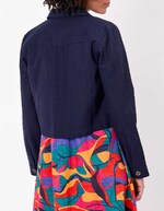 Veste courte en coton bio imprimé La Fiancée