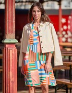 Veste courte en coton bio imprimé La Fiancée