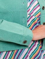 Veste courte en coton bio imprimé La Fiancée