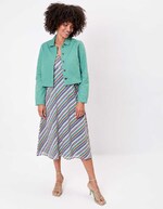 Veste courte en coton bio imprimé La Fiancée