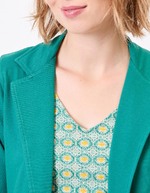 Veste tailleur souple imprimé La Fiancée