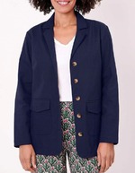 Veste saharienne coton bio imprimé La Fiancée