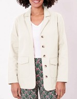 Veste saharienne coton bio imprimé La Fiancée