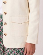 Veste saharienne coton bio imprimé La Fiancée