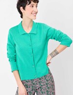 Gilet maille court droit imprimé Princesse Nomade