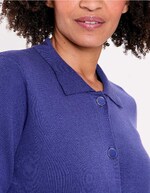 Gilet maille court droit imprimé Princesse Nomade