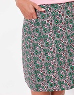 Jupe courte évasée coton stretch imprimé Princesse Nomade