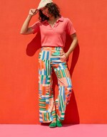 Pantalon ample élastiquée fluide imprimé Princesse Nomade