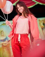 Pantalon chino élastiqué coton stretch imprimé Princesse Nomade