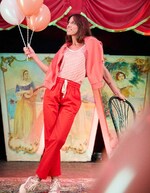 Pantalon chino élastiqué coton stretch imprimé Princesse Nomade