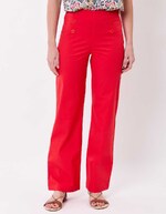 Pantalon à pont large coton stretch imprimé Princesse Nomade