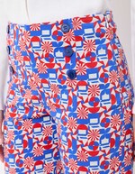 Pantalon à pont large coton stretch imprimé Princesse Nomade