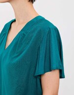 Top fluide ample col V imprim&eacute; Princesse Nomade