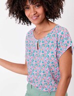 T-shirt loose maille fluide imprimé Princesse Nomade