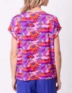 T-shirt loose maille fluide imprim&eacute; Princesse Nomade