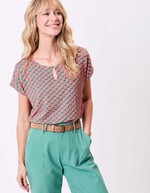 T-shirt loose maille fluide imprimé Princesse Nomade