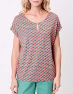 T-shirt loose maille fluide imprimé Princesse Nomade