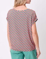 T-shirt loose maille fluide imprimé Princesse Nomade