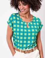 T-shirt loose maille fluide imprimé Princesse Nomade