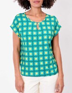 T-shirt loose maille fluide imprimé Princesse Nomade