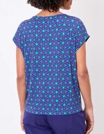 T-shirt loose maille fluide imprimé Princesse Nomade