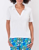 Polo coton bio pointelle imprimé Princesse Nomade