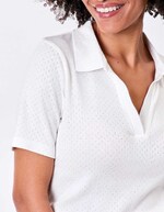 Polo coton bio pointelle imprimé Princesse Nomade