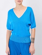 Pull léger en coton uni imprimé Princesse Nomade