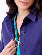 Veste courte coton stretch imprimé Princesse Nomade