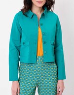 Veste courte coton stretch imprimé Princesse Nomade