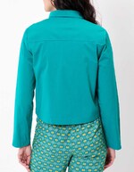 Veste courte coton stretch imprimé Princesse Nomade
