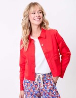 Veste courte coton stretch imprimé Princesse Nomade