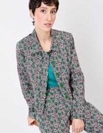 Veste courte coton stretch imprimé Princesse Nomade