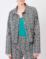 Veste courte coton stretch imprimé Princesse Nomade